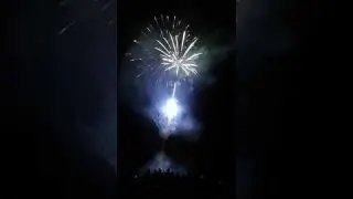 Feuerwerk beim Seefest am Staffelsee in Uffing Gasthof Alpenblick am 4. August 2022